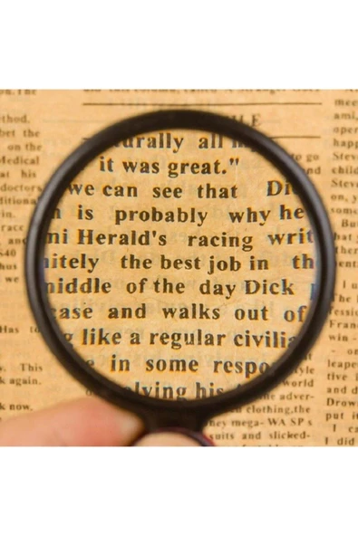 Bosile 6x Mini Cep Katlanır Büyüteç Deri Kılıflı Cam Lensli 45 Gr Okuma Lüp - 5