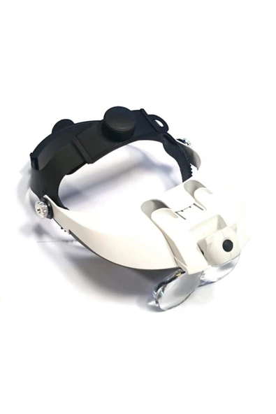 Nikula Şapka Tipi Led Işıklı Büyüteç Gözlük 9x Zoom 5 Lens Kafa Lambası - 4