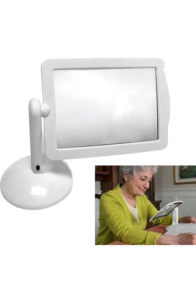 Nikula 3x 360 Derece Döndürme Ekranlı, Çok Fonksiyonlu Masaüstü Büyüteç - 3