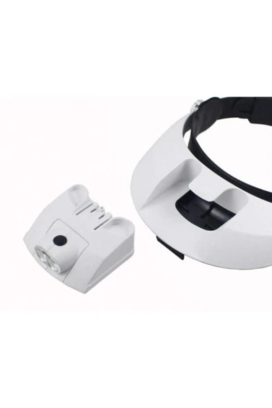 Bosile 5 Mercekli Çok Fonksiyonlu Profesyonel Başlık Tip Işıklı Büyüteç - 8