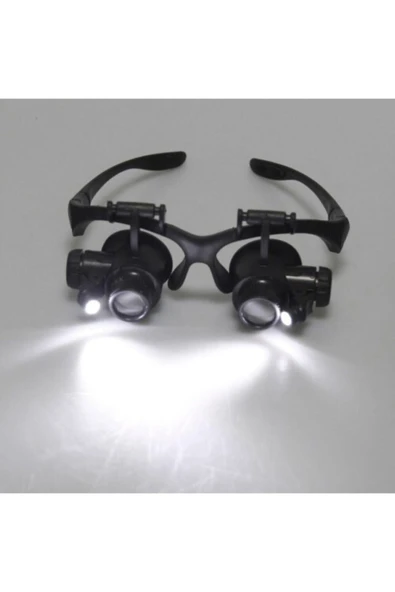 Bosile Gözlük Modeli Çok Yakın Kullanımlı Tamir Gözlüğü 10x 15x 20x 25x Lensli Ve Işıklı - 3