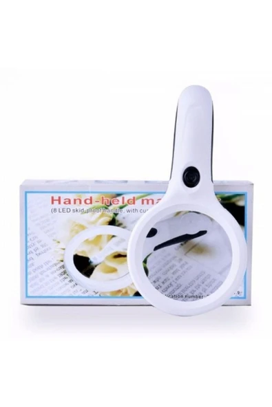 Nikula 8 Ledli 2.5x90mm & 8x22mm Takı Okuma Para Kontrol Için El Büyüteç - 3