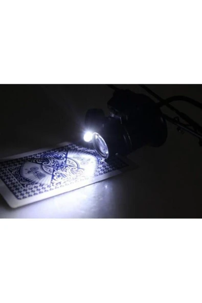 Bosile No.9892a Gözlük Tipi Işıklı Monoküler Büyüteç 20x16mm Optik Lens - Resim 2