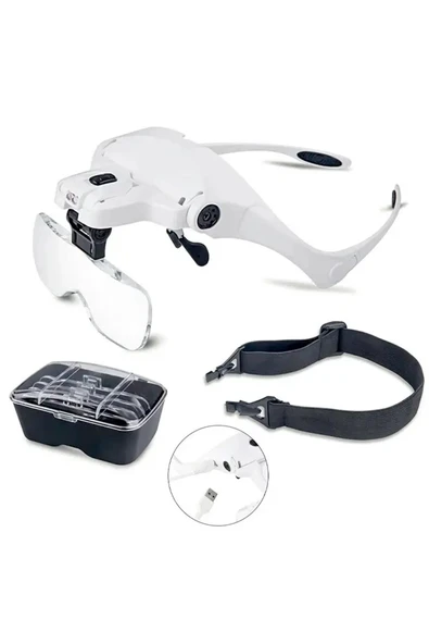 Nikula Mlvx Nikula-Şarjlı Gözlük Büyüteç Çalışma Büyüteci 5 Lensli 9892B2C Mlv Blsm - Resim 2