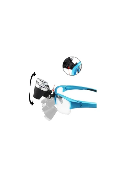 Nikula 3,5x Loupe Değişen Pupil Mesafeli, 5w Led Işıklı Gri - Resim 2