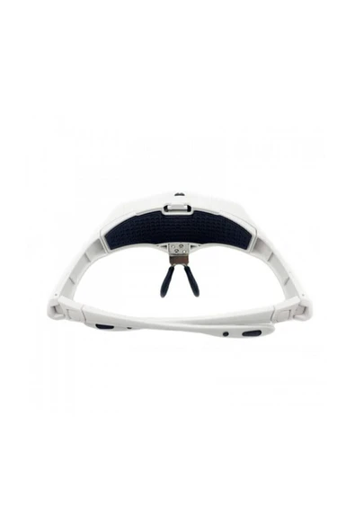 Bosile 5 Lensli 2 Led Işıklı Ayarlanabilir Gözlük Tipi Büyüteç - 1.0x - 3.5x Zoom - Üstün Kalite - 3