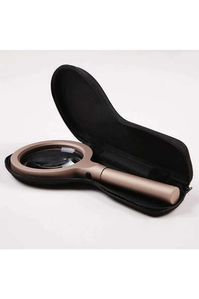 Bosile Led Işıklı 10x Büyüteç ,yaşlılar Ve Çocuklar Için Okuma Saplı Metal Büyüteç - 2