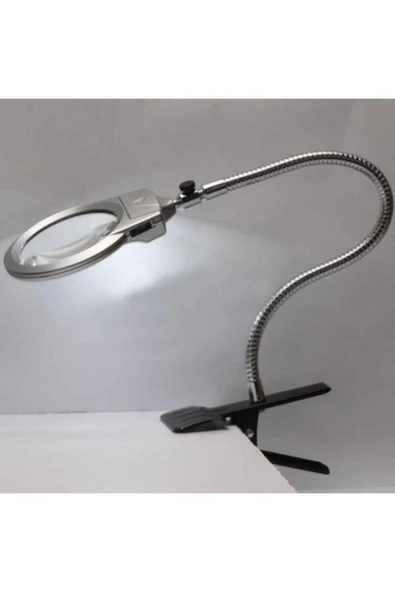 Nikula Işıklı Büyüteç Tamirci Büyüteci Çalışma Lambası Lup Mercek 130mm ürün görseli