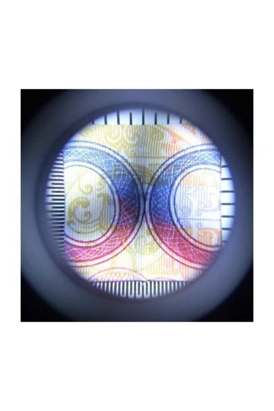 Bosile 10x Optik Ölçekli Metal El Büyüteç Cam Lens 3 Led Işıklı Fermuarlı Eva Çantalı - 7