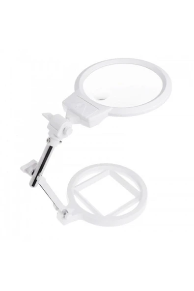 Nikula 2x-6x130mm Led Büyüteç Hd Masaüstü Bakım Okuma Gözlükleri Katlanabilir Işık Büyüteç - 3