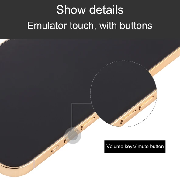 iPhone 13 Pro Sahte Gösterim Modeli Siyah Ekran Altın Renk - 5