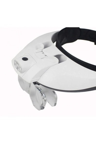 Nikula 81001-g Işıklı Büyüteçli Gözlük 5 Farklı Mercek Kafa Büyütec - 3