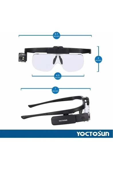 Nikula Şarjlı Gözlük Büyüteç - Resim 4