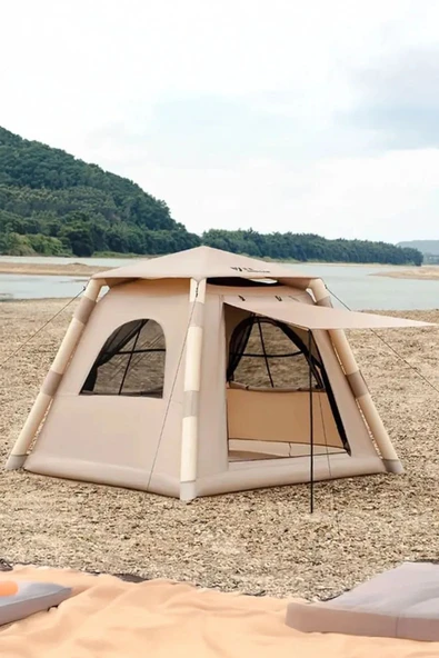 Nurcamp Şişme çadır aile çadırı çantalı pompalı tam takım şişme hava çadırı