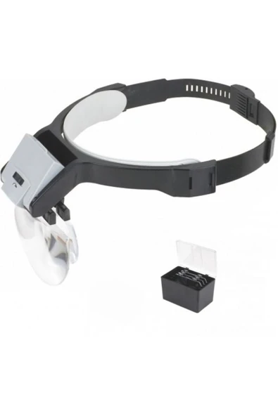 Nikula - Lens Takmalı 5 Lenslı , Led Lambalı Şapka Tip Büyüteç - 2