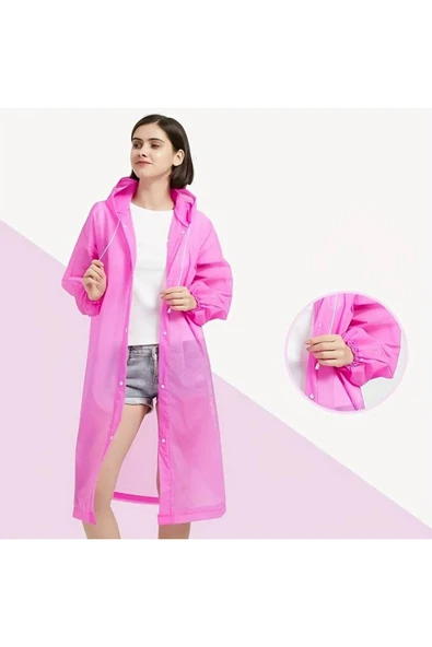 Bosile Unisex Eva Kumaş Su Rüzgar Geçirmez Yağmurluk - 2