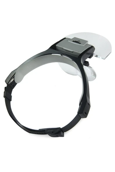 Nikula - Lens Takmalı 5 Lenslı , Led Lambalı Şapka Tip Büyüteç - 3