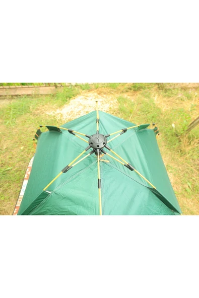 SHUFA 4-kişilik Otomatik Çift Katman Çift Kapılı Kamp Outdoor Plaj Piknik Çadırı 240x210x135 Cm - Resim 6