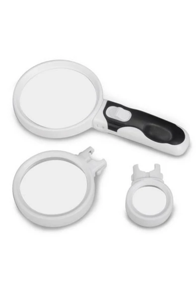 Breaker 2 Ledli Takı Büyüteci Çıkarılabilir Lens 2.5x 90mm - Resim 2