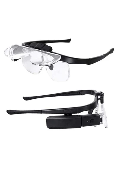 OCZ Şarjlı Gözlük Tip Büyüteç Mercek Lup Lensleriyle Taşıma Çantalı - 3