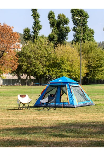 SHUFA 4 Tarafı Kare Tenteli Tam Otomatik Kamp Çadırı 240*240*155 - Resim 3