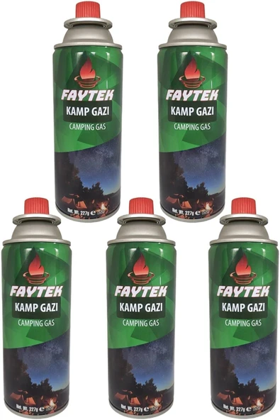 AYACO 5 Adet 227 Gr Gaz Kartuşu Set Beşli Pürmüz Gaz Kartuş Seti - Resim 2