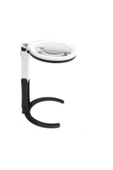 teknom Led Işıklı Masa Üstü Büyüteç Çalışma Büyüteci El Büyüteci - 4