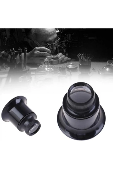 SSMobil 1 Adet Super Kuyumcu Saatçi Büyüteci 20x Lüp Büyüteç Saat Takı Tamir Göz Mercek Makro Lens - Resim 8