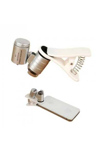 Bosile Evrensel Led Işıklı Mini Cep Mikroskobu, Tüm Kameralı Telefonlar Için - Resim 4