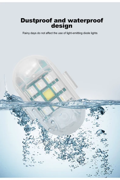 Bosile 9 Lu Led Motosiklet Bisiklet Scooter Anti-çarpışma Ledi MOTOLED - 2