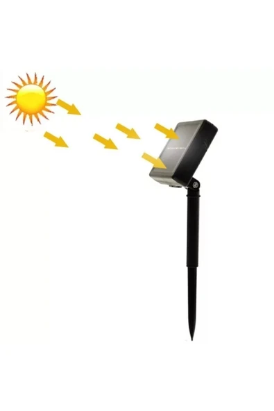 Mediatech Çiçek Motifli Güneş Enerjili Led Solar Bahçe, Ağaç Işıldağı Sarı Renk 5 Metre 50 Led - 3