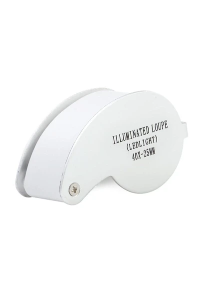 Daisy Mini 40x Lüp Led Işıklı Kuyumcu Katlanır Büyüteç Kutulu - 3