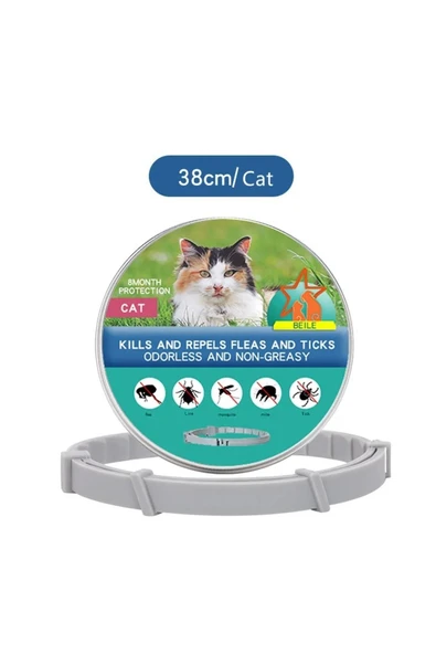 Bosile Kedi-Köpek Anti Pire Kene Önleyici Tasma- 38 Cm Pire Önleyici Tasma-Kene Önleyici Tasma - 6