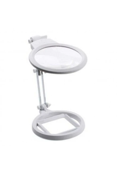 Paltava CTN 2x-6x130mm Led Büyüteç Hd Masaüstü Bakım Okuma Gözlükleri Katlanabilir Işık Büyüteç