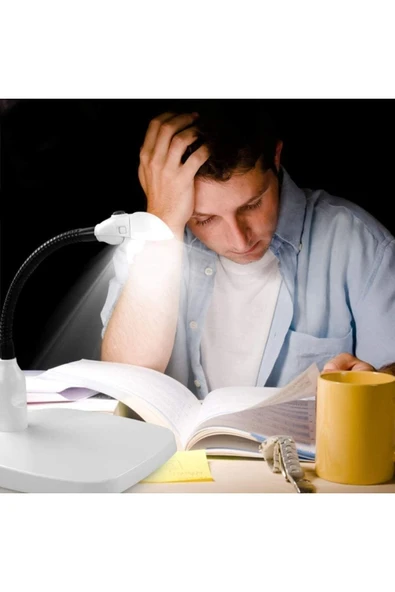 Bosile Masa Üstü 10x Led Işıklı Büyüteç Okuma El Sanatları Onarım Büyüteç - Resim 8