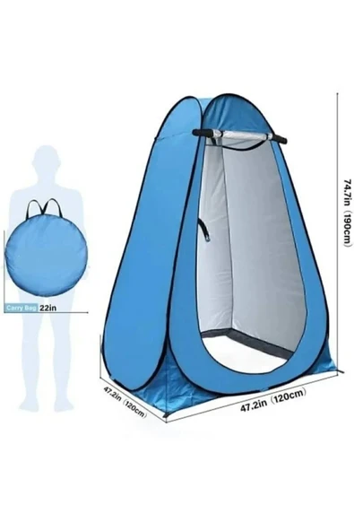 Nurcamp Otomatik Kurulum Duş Wc Giyinme Kabini 120*120*190 - 4