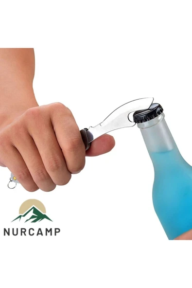 Nurcamp Katlanır Kaşık Çatal Bıçak Tirbuşon 4 Fonksiyon Seti - 2