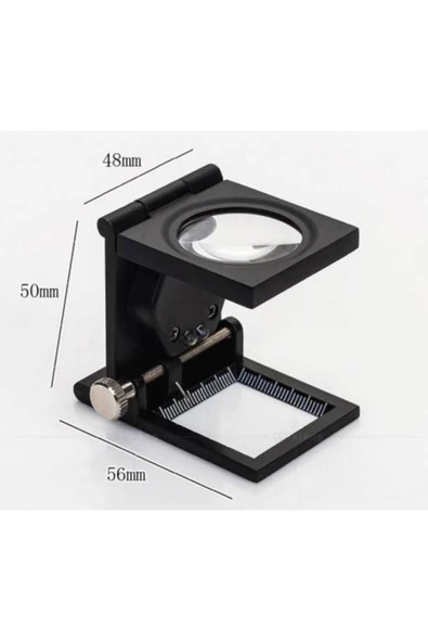 Mimozaavm 10x Katlanır Sayaçlı Metal Lüp 28mm 2 Led Işıklı Büyüteç Tekstil - 3
