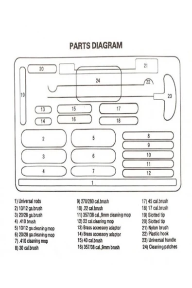 Bosile 24 Adet Evrensel Temizleme Kiti Temizleme Seti - Resim 5