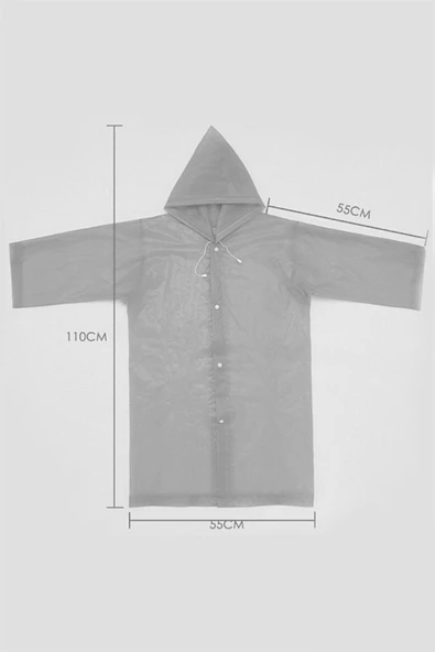 ADABEBEK Su Ve Rüzgar Geçirmez Beyaz Çocuk Yağmurluk - 2