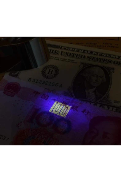 OCZ 40x Kat Büyütebilen Çelik Gövdeli Büyüteç Mor Beyaz Led Işıklı - 2