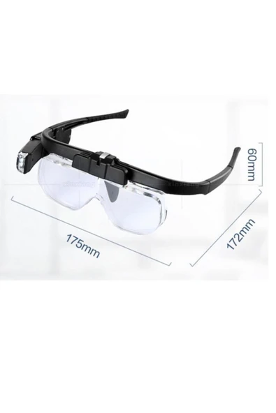 ToolStation Şarjlı Gözlük Tip Büyüteç Mercek Lup Lensleriyle Taşıma Çantalı - 2