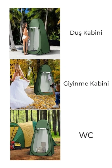 Nurcamp Çok Amaçlı Kamp Alanı Duş Giyinme Wc Prova Kabini - 3