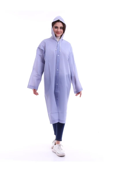 ÖNDER MODA Yağmurluk Rüzgarlık Bebe Mavi Unisex Su Geçirmez Eva Kumaş - 3