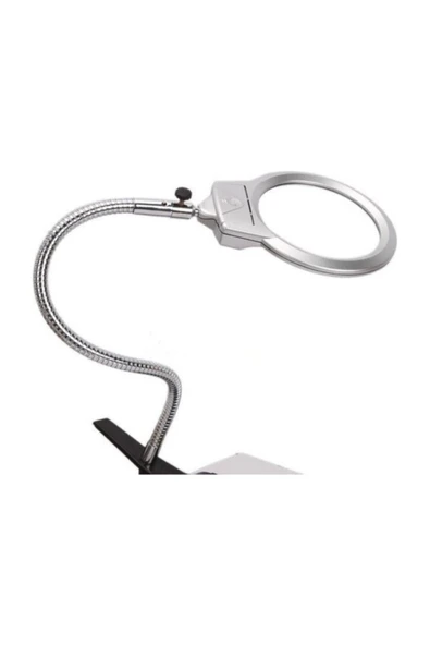 Paltava CTN Mandallı Ayarlanabilir Başlıklı Led Işıklı Büyüteç 130Mm