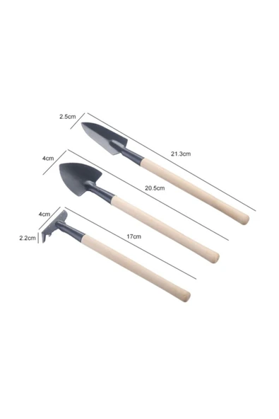 Gardener Kürek Kazma Tırmık Seti - Mini Hobi Seti - 2