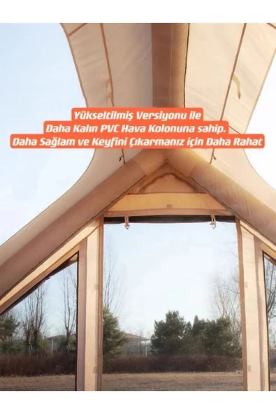 Nurcamp GALAKSİ SERİSİ 6 Metrekare Otomatik Şişme Çadır 300*200*210CM - Resim 6