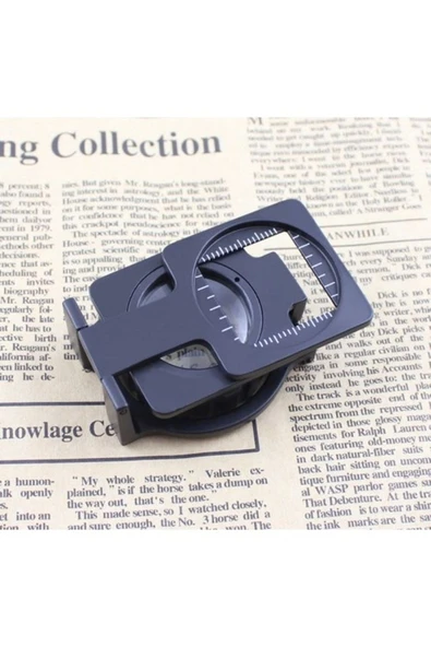 Nikula Tekstilciler Için Kumaş Kontrolü Büyüteç Katlanan Metal 15x Büyütme