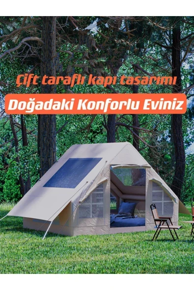 Nurcamp GALAKSİ SERİSİ 6 Metrekare Otomatik Şişme Çadır 300*200*210CM - Resim 4
