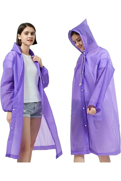 Bosile Unisex Eva Kumaş Su Rüzgar Geçirmez Yağmurluk